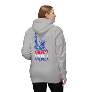 America x 3 - Unisex Hooded Sweatshirt, Made in USA