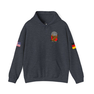 JNOC Call Sign -  USANEC-S - Flags on Sleeves - Unisex Heavy Blend™ Hooded Sweatshirt